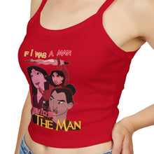 Load image into Gallery viewer, Be The Man Spaghetti Tank Top