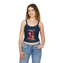 Load image into Gallery viewer, Be The Man Spaghetti Tank Top