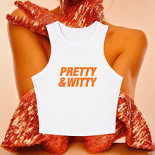 Load image into Gallery viewer, Pretty & Witty Racerback Tank Top (Orange)
