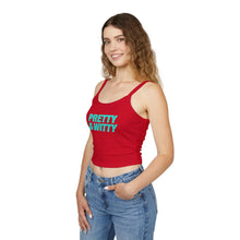Load image into Gallery viewer, Pretty & Witty Spaghetti Tank Top (Blue)