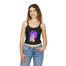 Load image into Gallery viewer, Cry My Eyes Violet Spaghetti Tank Top