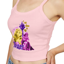 Load image into Gallery viewer, Alone In My Tower Spaghetti Tank Top
