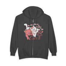 Load image into Gallery viewer, Stumble Home To My Cats Zip Up Hoodie
