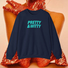 Load image into Gallery viewer, Pretty &amp; Witty Crewneck (Blue)
