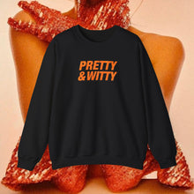 Load image into Gallery viewer, Pretty &amp; Witty Crewneck (Orange)
