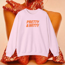 Load image into Gallery viewer, Pretty &amp; Witty Crewneck (Orange)
