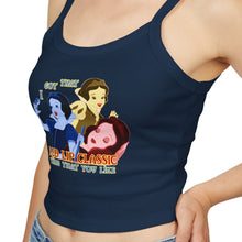 Load image into Gallery viewer, Red Lip Princess Spaghetti Tank Top
