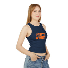 Load image into Gallery viewer, Pretty &amp; Witty Racerback Tank Top (Orange)
