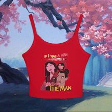 Load image into Gallery viewer, Be The Man Spaghetti Tank Top

