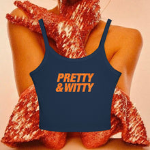 Load image into Gallery viewer, Pretty &amp; Witty Spaghetti Tank Top (Orange)
