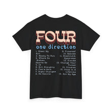 Load image into Gallery viewer, The Four Tracklist T-shirt (black)
