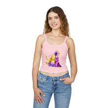 Load image into Gallery viewer, Alone In My Tower Spaghetti Tank Top
