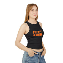 Load image into Gallery viewer, Pretty &amp; Witty Racerback Tank Top (Orange)
