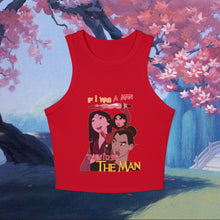 Load image into Gallery viewer, Be The Man Racerback Tank Top
