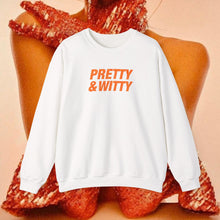 Load image into Gallery viewer, Pretty &amp; Witty Crewneck (Orange)
