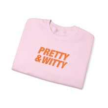 Load image into Gallery viewer, Pretty &amp; Witty Crewneck (Orange)
