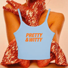 Load image into Gallery viewer, Pretty &amp; Witty Spaghetti Tank Top (Orange)
