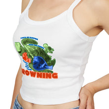 Load image into Gallery viewer, Sleeping With Fishes Spaghetti Tank Top

